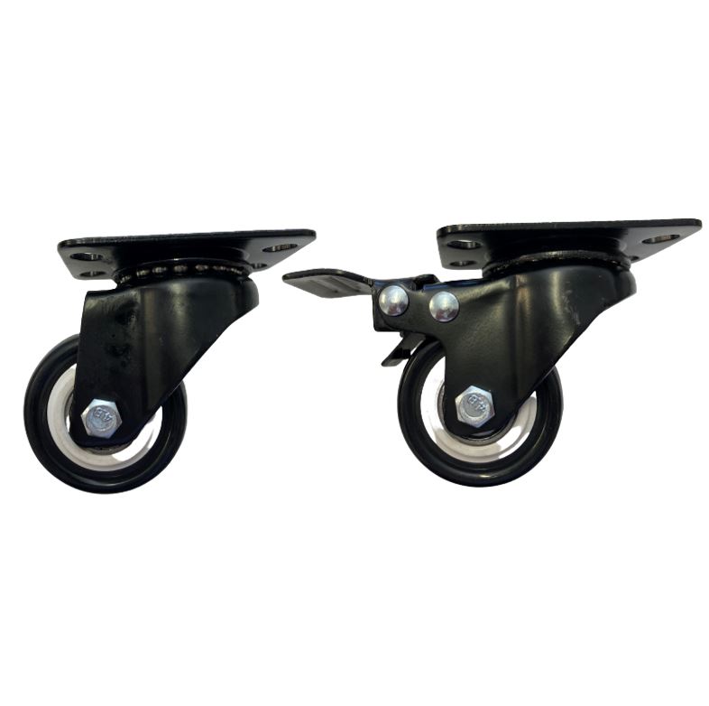 ACC-WHEEL LDR 2" PP Rack Caster Wheels 2x With Brakes  2x Without Brakes - Pack of 4 Wheels Total