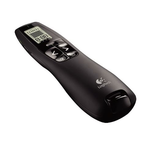 [97855063144] 97855063144 Logitech R800 Laser Presentation Remote LCD display  time tracking 30m Range, 2.4GHz Instuitive slideshow controls ~MILT-R700PRO 910-003508