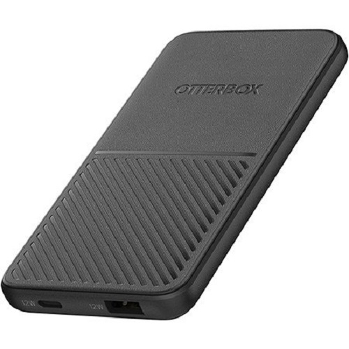 [840104294970] 840104294970 OtterBox 5K mAh Power Bank - Dark Grey (78-80641), Dual Port USB-C (12W)  USB-A (12W), Includes USB-C Cable (15CM), Durable, 2 Years Warranty