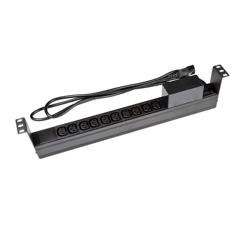 [UPPS-RPR-IEC-16A10H] UPPS-RPR-IEC-16A10H PowerShield Horizontal PDU with IEC C20 Input, 8 x C13, 2 x C19 outlets, provides reliable power distribution for horizontal installations