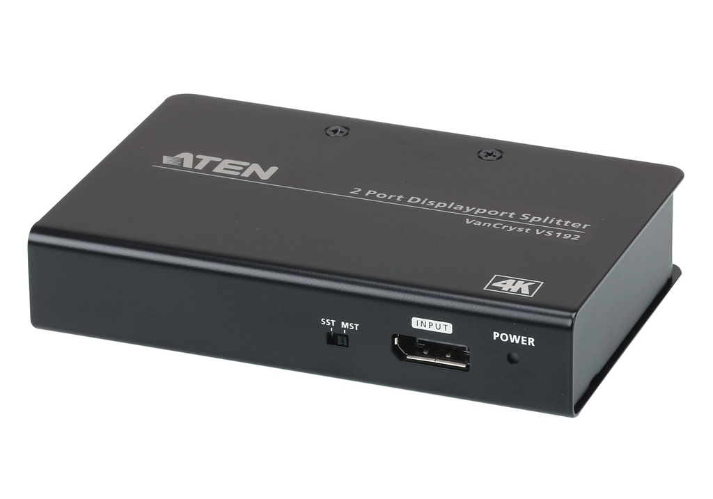 [4719264645242] 4719264645242 Aten Video Splitter 2 Port DisplayPort 4K Splitter, 4096x2160 / 3840x2160@60Hz, Supports Extend Mode  Split Mode