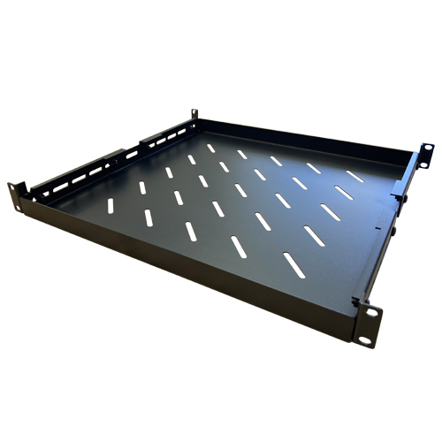 [ACC-ASHELF800] ACC-ASHELF800 LDR Adjustable 1U Shelf Recommended For 19" 445mm to 800mm Deep Racks - Black Metal Construction