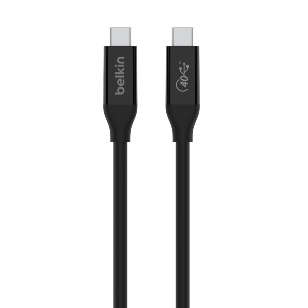 [745883824816] 745883824816 Belkin USB4 USB-C to USB-C Cable (0.8M/2.6ft) - (INZ001BT0.8MBK),100W PD,40Gbps,Thunderbolt 3,Samsung Galaxy,iPad,MacBook,Google,OPPO,Nokia,2YR