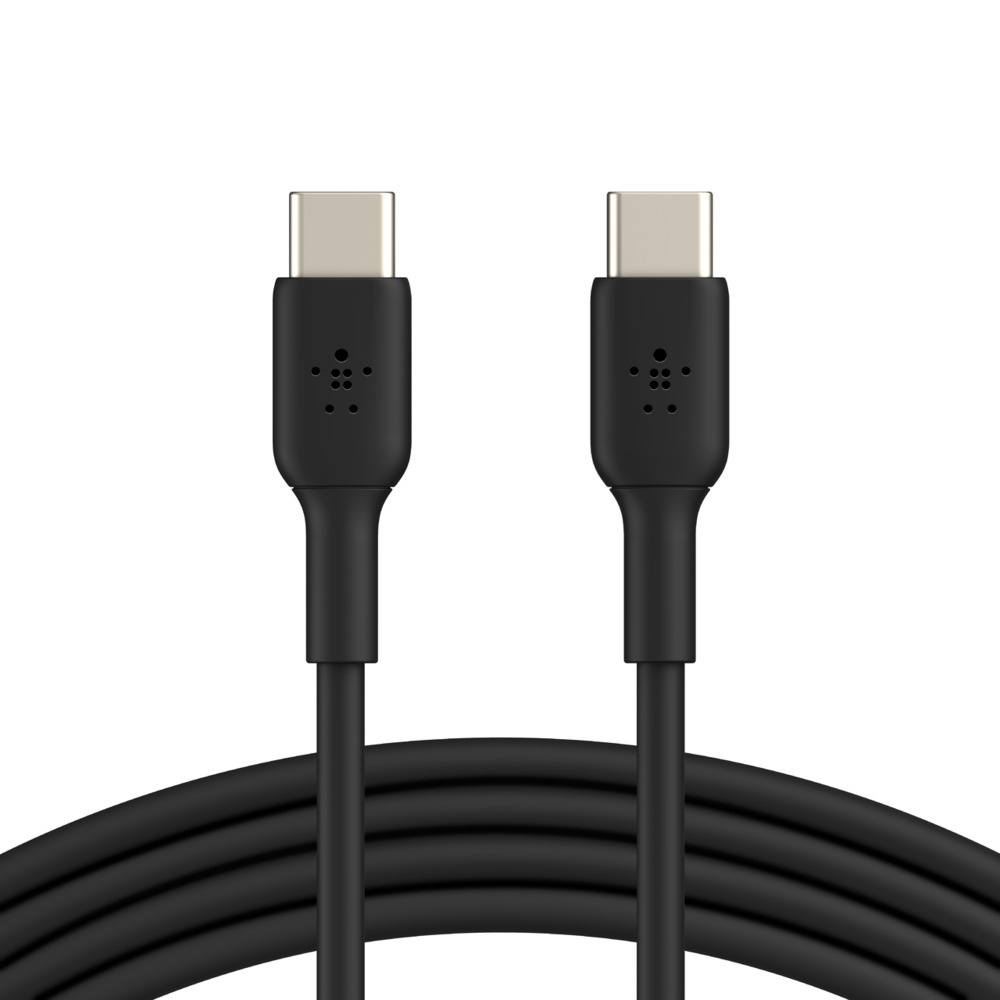 [745883788231] 745883788231 Belkin BoostCharge USB-C to USB-C Cable (1m/3.3ft) - Black (CAB003bt1MBK),480Mbps,8K+ bend,Samsung Galaxy,iPad,MacBook,Google,OPPO,Nokia,2YR