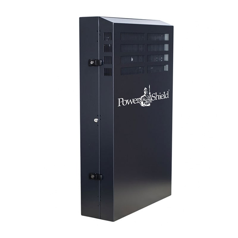 [UPPS-PSVR4] UPPS-PSVR4 PowerShield Vertical Wall Mount Rack with 4U vertical capacity, provides secure and space-saving mounting for UPS systems