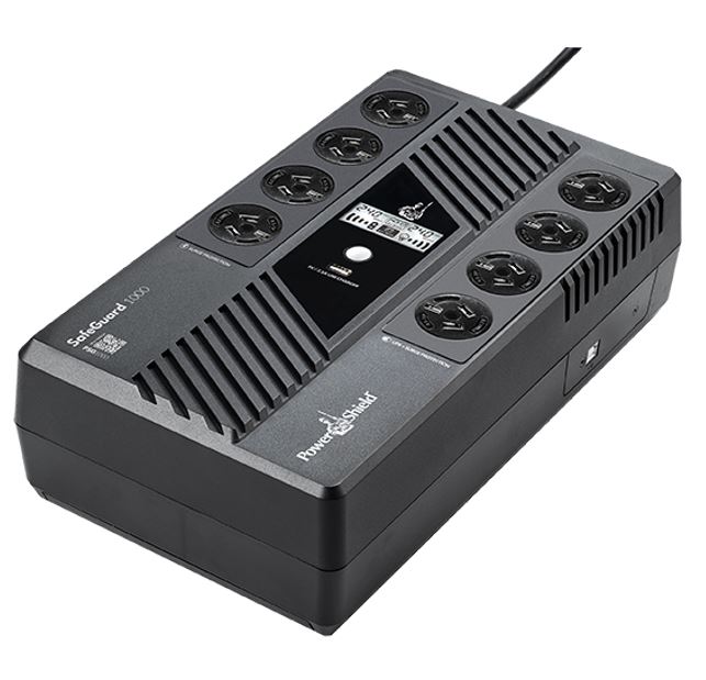 [9346909001269] 9346909001269 PowerShield SafeGuard 1000VA/600W Line Interactive, Powerboard Style UPS with AVR, 4 AUS sockets, wall mountable, 2-year warranty