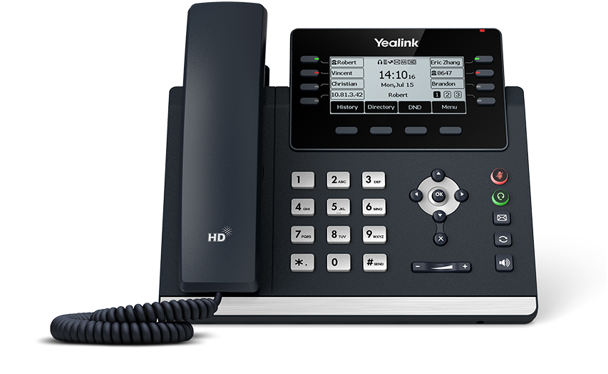 [6938818304284] 6938818304284 Yealink T43U 12 Line IP phone, 3.7" 360x160 pixel Graphical LCD with backlight, Dual USB Ports, POE Support, Wall Mountable, ( T42S ), 3.7" screen