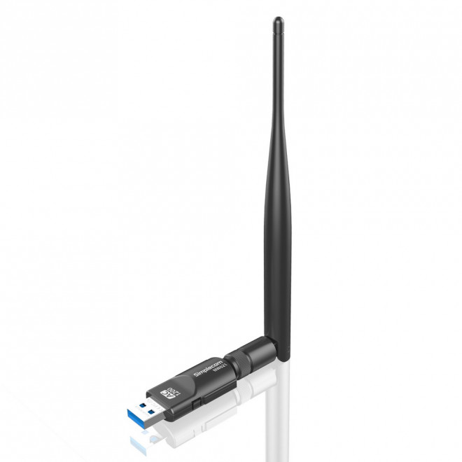 [9350414001256] 9350414001256 Simplecom NW621 AC1200 WiFi Dual Band USB Adapter with 5dBi High Gain Antenna