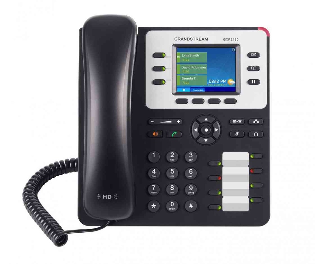 [6947273701569] 6947273701569 *LS Grandstream GXP2130 3 Line IP Phone, 3 SIP Accounts, 320x240 Colour LCD Screen, HD Audio, Built-In Bluetooth