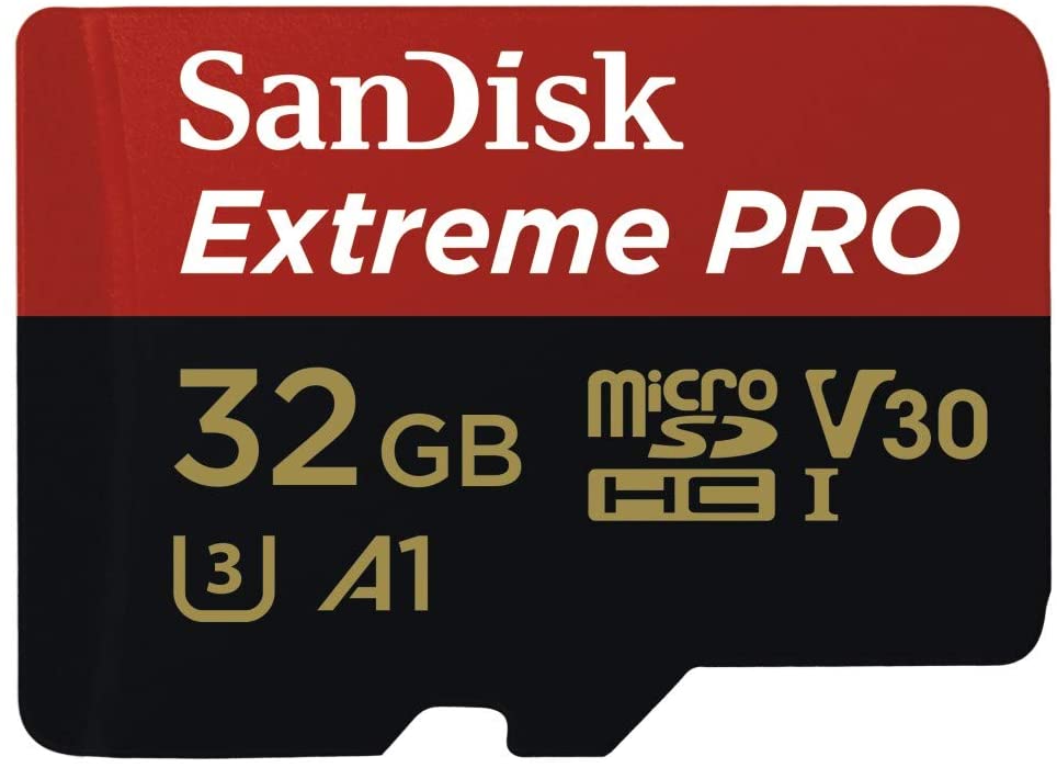 [619659155414] 619659155414 SanDisk Extreme Pro 32GB microSD SDHC SQXCG 100MB/s 90MB/s V30 U3 C10 UHS-1 4K UHD Shock temperature water  X-ray proof with SD Adaptor >16GB
