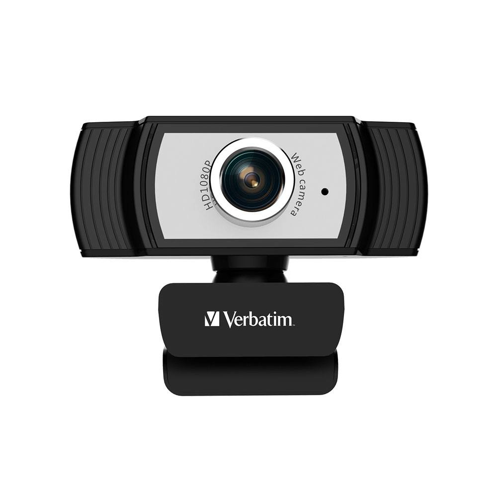 [4895117966143] 4895117966143 Verbatim 1080p Full HD Webcam - Black/Silver FHD 1920x1080, 2.0 Mega Pixels, Compatible with Windows XP,7 8, 10, Android V5, MacOS 10.6 or Above