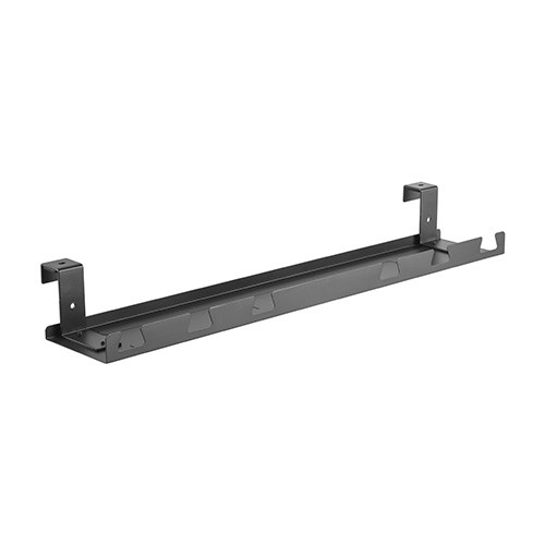 [6956745166218] 6956745166218 Brateck Under-Desk Cable Management Tray  Dimensions:590x131x74mm -- Black(LS)