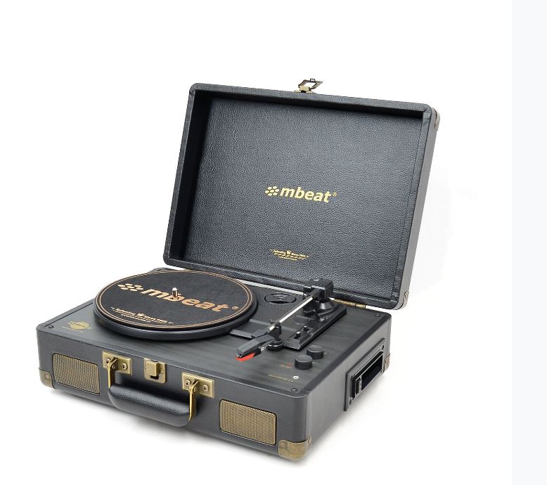 [9346396002596] 9346396002596 mbeat® Uptown Retro Bluetooth 3-in-1 AudioTurntable   Cassette Player, Bluetooth Streaming, 33/45 RPM Vinyls and Cassette, 3.5mm Audio Jack,RCA Audio