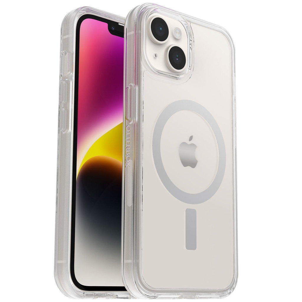 [840262388221] 840262388221 OtterBox Symmetry+ Clear MagSafe Apple iPhone 14 / iPhone 13 Case Clear - (77-8928), DROP+ 3X Military Standard, Ultra-Sleek, 7 Years Warranty