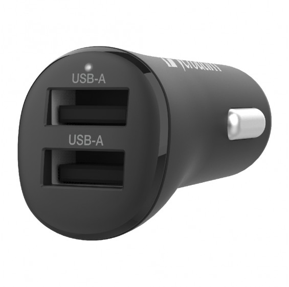 [4895117965993] 4895117965993 Verbatim Car Charger - Dual Port 3.4A - Black