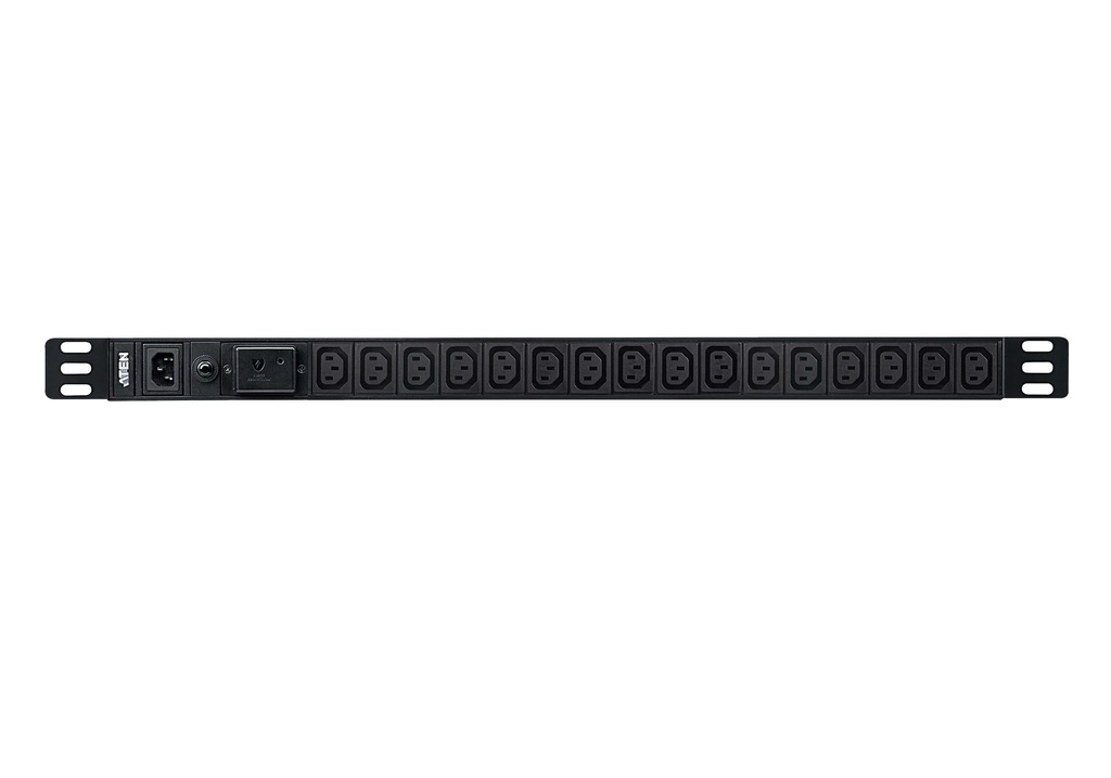 [4719264649110] 4719264649110 Aten 0U Basic PDU with Surge Protection, 16x IEC Sockets, 10A Max, 100-240VAC, 50-60HZ, Overcurrent protection, Aluminum material