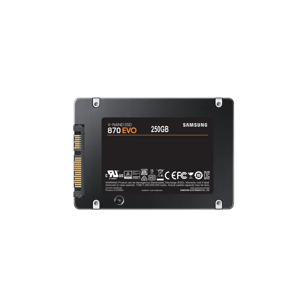 [8806090545931] 8806090545931 Samsung 870 EVO 250GB 2.5" SATA III 6GB/s SSD 560R/530W MB/s 98K/88K IOPS 150TBW AES 256-bit Encryption 5yrs Wty