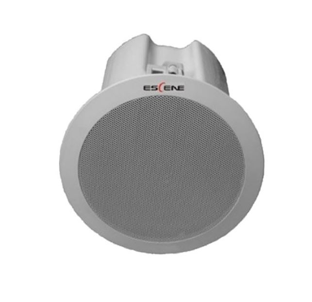 [IPE-PS760P] IPE-PS760P Escene PS760P SIP POE Ceiling Speaker, doubles as loud ringer (12Watts RMS and 100dB) and PA, Inbuilt Mic, Supports in-built annoucements