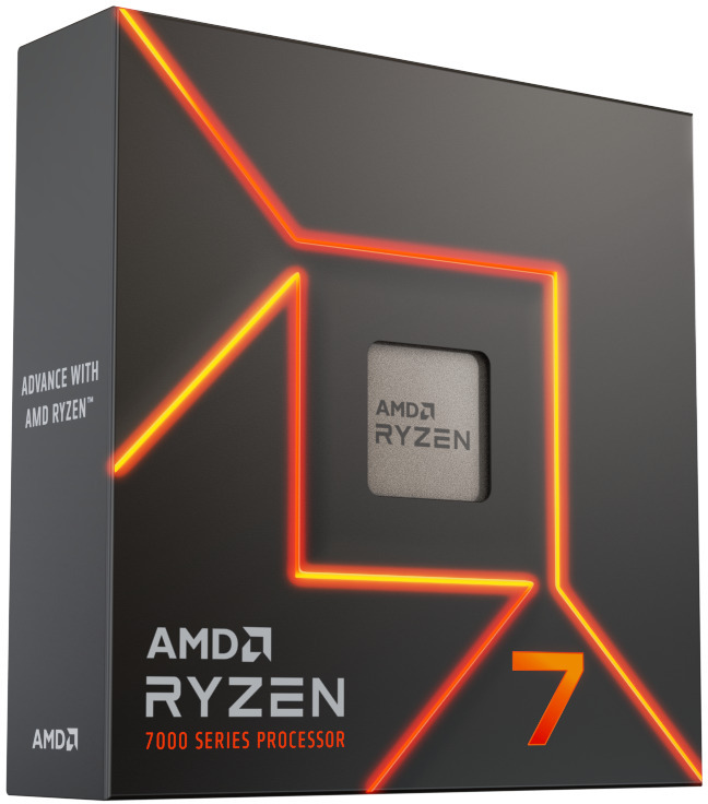 [730143314497] 730143314497 AMD Ryzen 7 7700 8 Cores / 16 Threads, 65 watts, Max Freq 5.3Ghz, 40MB Cache, Wraith Prism Cooler  Radeon Graphics