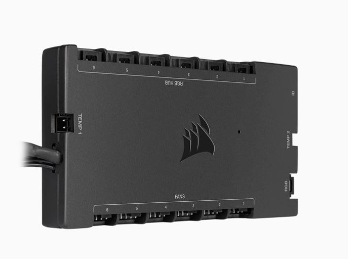 [840006629788] 840006629788 Corsair iCUE Commander CORE XT, Digital PWM Fan Speed and RGB Lighting Controller up to six fans, system monitor, ICUE,