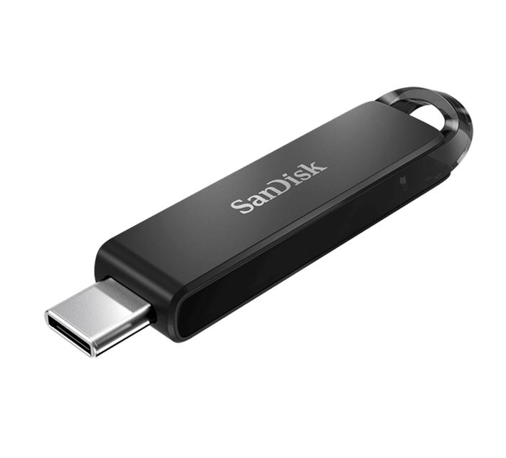 [619659167141] 619659167141 SanDisk Ultra USB Type-C Flash Drive, CZ460 64GB, USB Type C 3.1, Black, Super-thin Retractable, 5Y