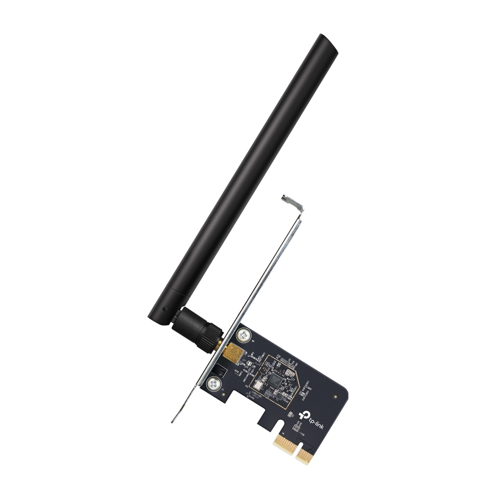[6935364006518] 6935364006518 TP-Link Archer T2E AC600 Wireless Dual Band PCI Express Adapter, 433Mbps @ 5Ghz, 200Mbps @ 2.4Ghz, 1× High Gain External Antennas