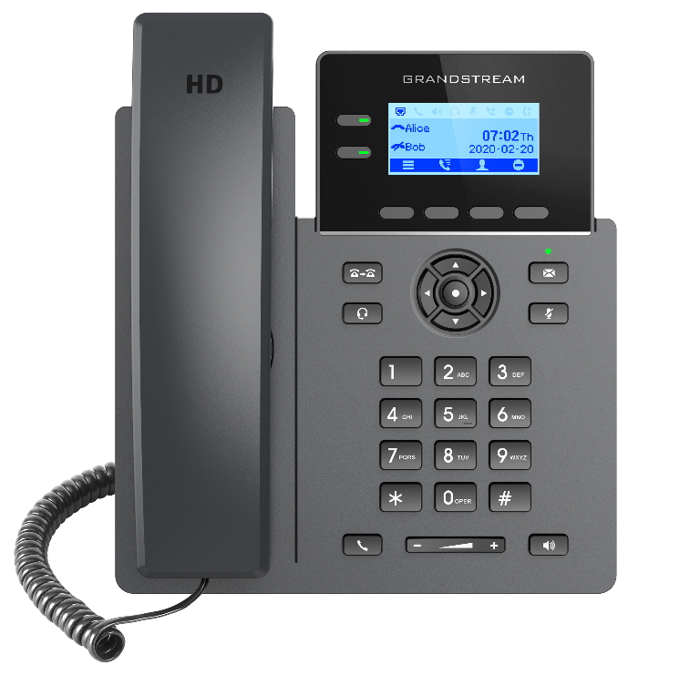 [6947273703136] 6947273703136 *LS Grandstream GRP2602P Carrier Grade 2 Line IP Phone, 4 SIP Accounts, 132x48 Backlit Screen, HD Audio, Powerable Via POE, 5 way Conference,  1Yr Wty