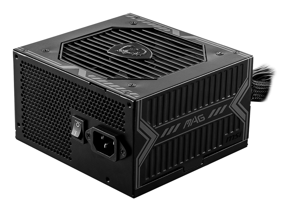 [4719072849627] 4719072849627 MSI MAG A650BN 650W Power Supply, 80 PLUS Bronze, up to 85% Efficiency, Active PFC, OCP / OVP / OPP / OTP / SCP