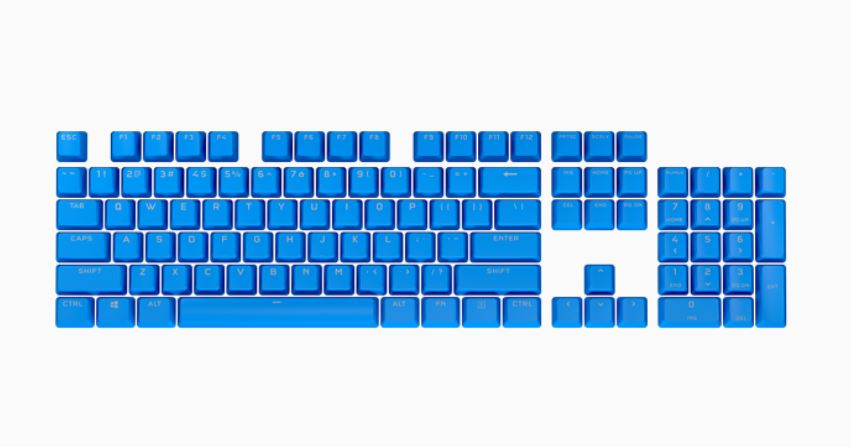 [840006638995] 840006638995 Corsair PBT Double-shot Pro Keycaps - Elgato Blue - Keyboard