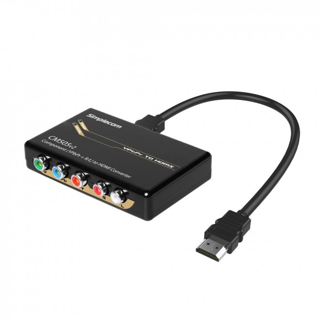 [9350414002352] 9350414002352 Simplecom CM505v2 Component (YPbPr + Stereo R/L) to HDMI Converter Full HD 1080p(LS)