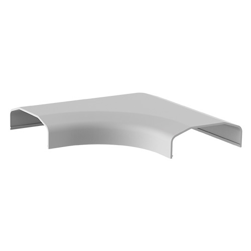 [6956745166164] 6956745166164 Brateck Plastic Cable Cover Joint L Shape Material:ABS Dimensions 127x127x21.5mm - White (LS)