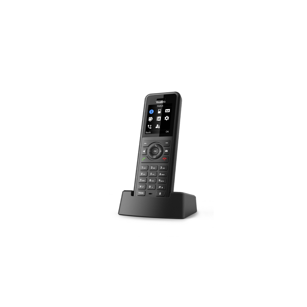 6938818310223 Yealink W57R Professional Business DECT Handset, 1.8" Color Screen, HD Voice, up to 40 hrs talk time, 575 hrs standby, Vibration alarm, No Perception