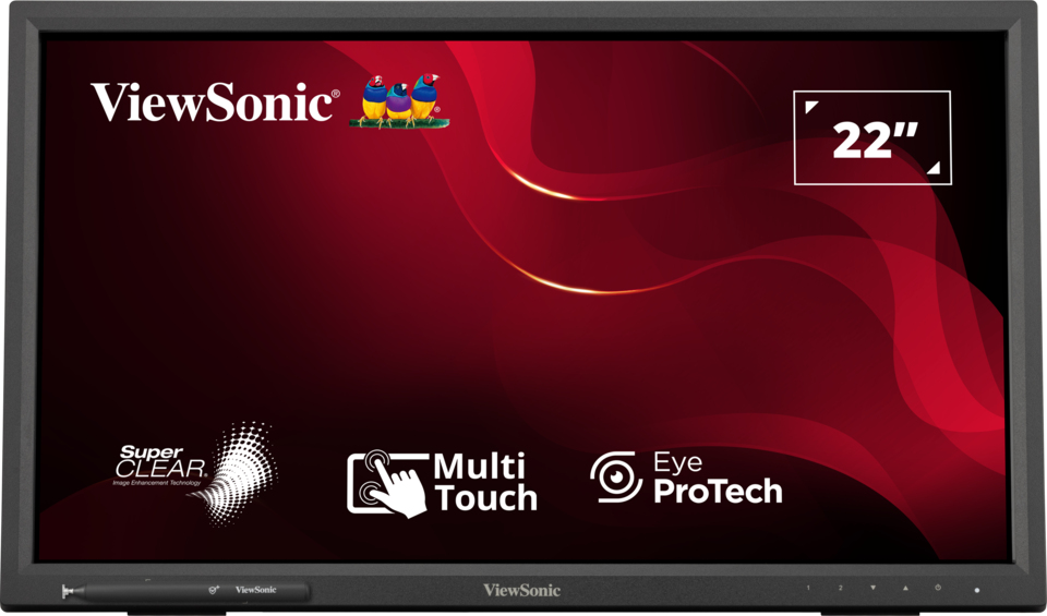 [766907008647] 766907008647 ViewSonic 22” TD2223-2 In-Cell 10 Point Touch FHD Monitor  Advanced Ergonomics, Windows, Android, Chrome, Linux, Raspberry Pi, VESA 100, 2024