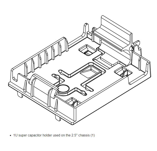 [889488543922] 889488543922 LENOVO  ThinkSystem SR645 Supercap Holder Kit on 2.5" Chassis
