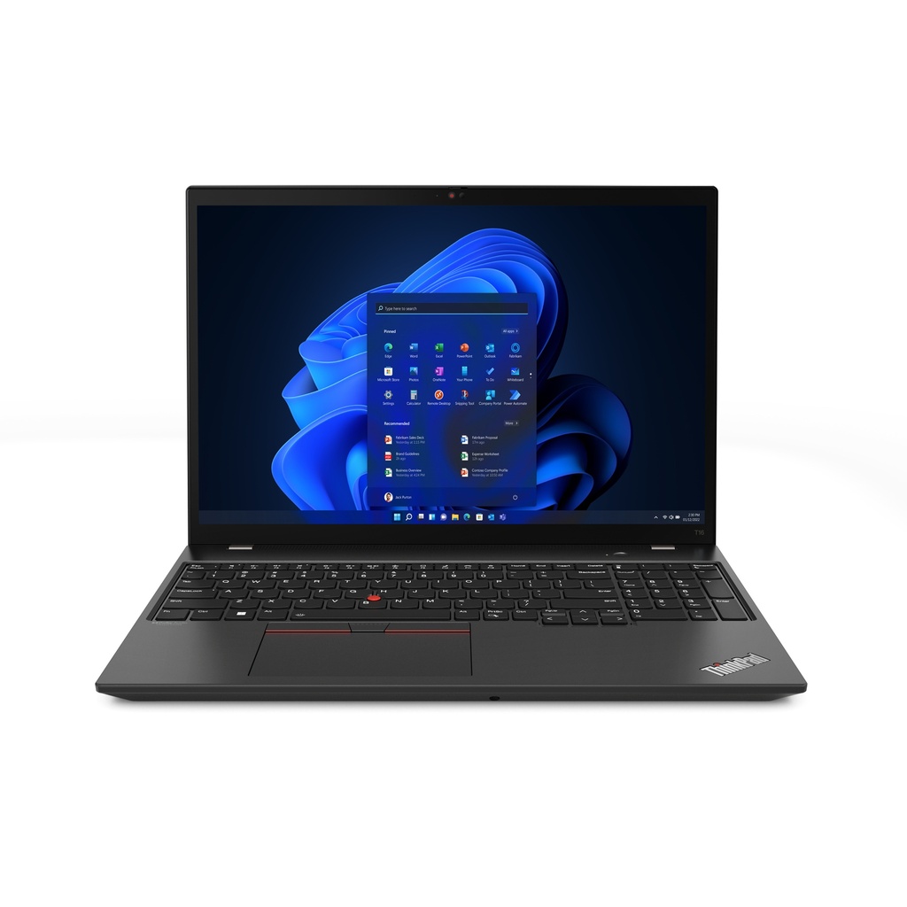 [196380819100] 196380819100 LENOVO ThinkPad T16 16" WUXGA IR Intel i5-1235U 16GB 256GB SSD WIN11 DG 10 PRO Iris Xe Graphics WIFI6E Thunderbolt LAN 3yr OS - EX-DEMO(Box opened)