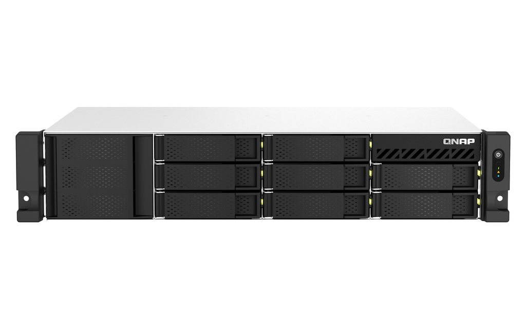 [4711103081068] 4711103081068 QNAP TS-864eU-RP-4G 8 Bay NAS Intel Celeron® N5105/N5095 4-core 4GB DDR4 2xSlot Hot-swappable 2xGbE2.5 WOL 1xPCle3x2 2xUSB3.2 2U RP 3YR WYT