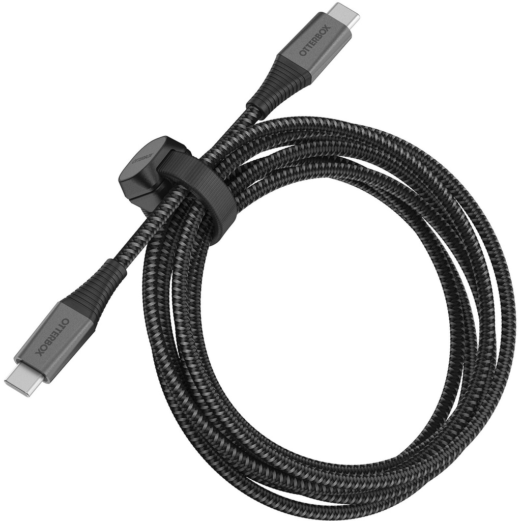 [840262378857] 840262378857 OtterBox USB-C to USB-C Fast Charge Premium Pro Cable (2M) - Black (78-80888), 60W,30K Bend,Samsung Galaxy, 2 Years Warranty