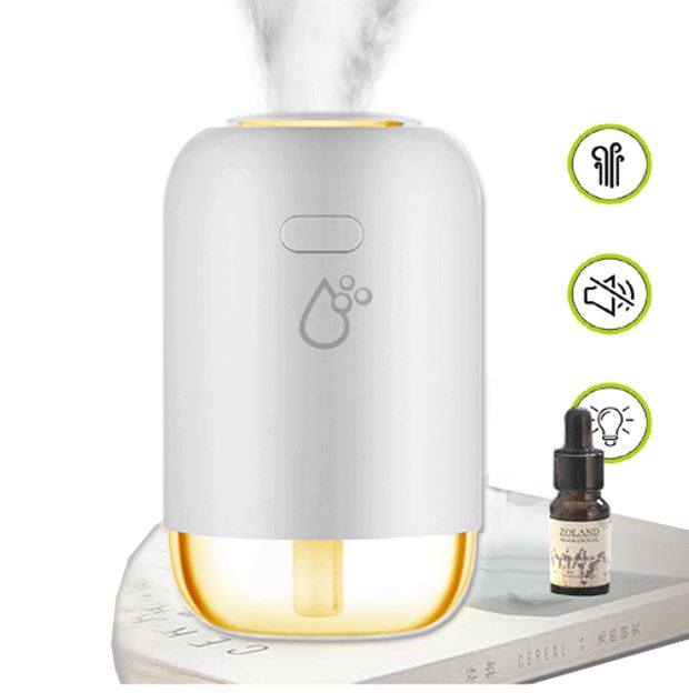 [9324747011398] 9324747011398 Sansai HUD-303C Portable Humidifier 260ml LED night light moisturize air reduce dust unpleasant smell Quiet 1.5-2W USB power access 4H Spray time