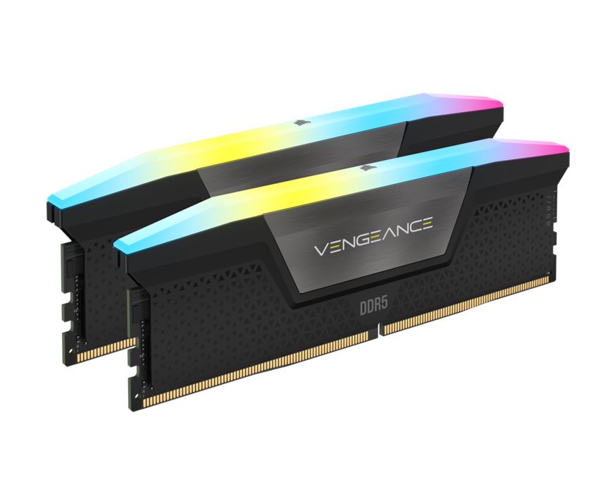 [840006694700] 840006694700 Corsair Vengeance RGB 32GB (2x16GB) DDR5 UDIMM 6200MHz C36 1.3V Desktop Gaming Memory Black