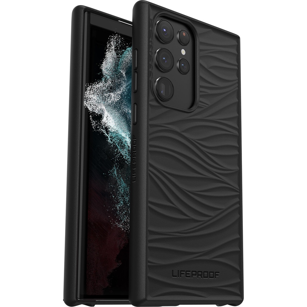 [840104298121] 840104298121 LifeProof WAKE Case for Samsung Galaxy S22 Ultra Black - (77-86654), DropProof from 2 Meters, Ultra-thin, Mellow wave pattern, 7 Years Warranty