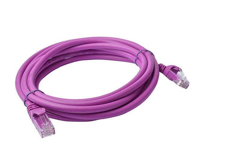 [9341756013151] 9341756013151 8Ware CAT6A Cable 3m - Purple Color RJ45 Ethernet Network LAN UTP Patch Cord Snagless
