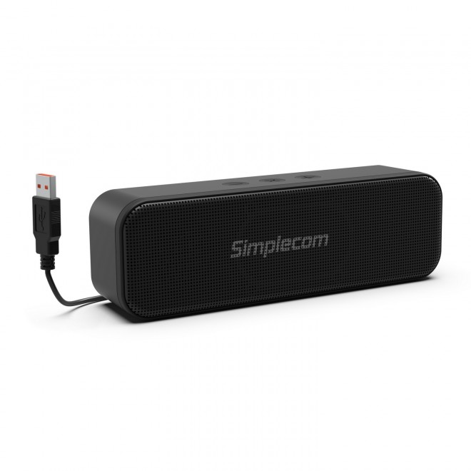 [9350414002611] 9350414002611 Simplecom UM228 Portable USB Stereo Soundbar Speaker Plug and Play with Volume Control for PC Laptop