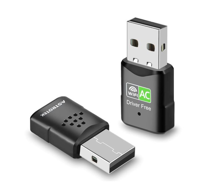 [9320202108320] 9320202108320 Astrotek AC600 mini Wireless USB Adapter Nano Dual Band WiFi External LAN Network Adaptor for PC MAC Desktop Notebook TV