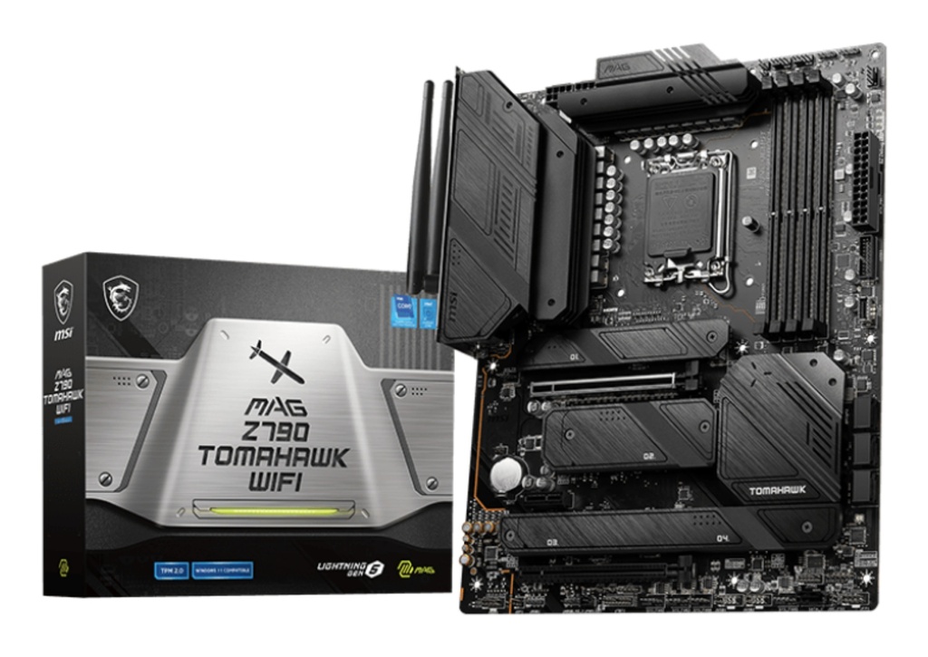 [4711377025492] 4711377025492 MSI MAG Z790 TOMAHAWK WIFI Intel LGA 1700 ATX  Motherboard, 4x DDR5128GB, 1x PCI-E x 16, 1x PCI-E x 14, 4x M.2, 7x SATA, 10x USB 3.2,(EOL)