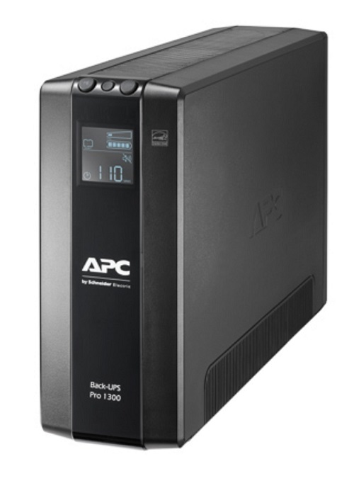 [731304346906] 731304346906 APC Back-UPS Pro 1300VA/780W Line Interactive UPS, Tower, 230V/10A Input, 8x IEC C13 Outlets, Lead Acid Battery, LCD, AVR