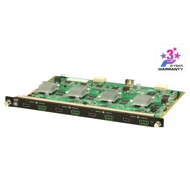 [KVA-VM8814] KVA-VM8814 Aten VM8814 4 Port HDMI 4K Output Board with Scalar for VM1600A/VM3200, 4K Scaler, Seamless Switch, FrameSync, EDID Expert