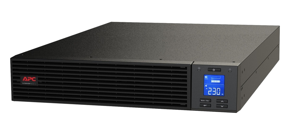 [SRV3KRIRK] SRV3KRIRK APC Easy UPS 3000VA/2400W Online UPS, 2U Rackmount, 230V/16A Input, 1x IEC C19 6x IEC C13 Outlets, Lead Acid Battery, W/ Rail Kit
