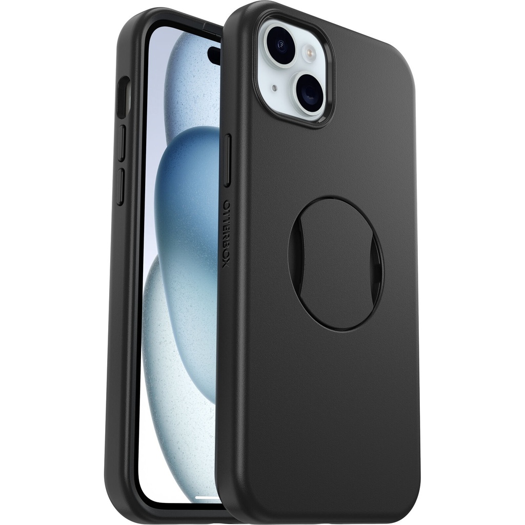 [840304735242] 840304735242 OtterBox OtterGrip Symmetry MagSafe Apple iPhone 15 Plus / iPhone 14 Plus (6.7") Case Black -(77-93152),DROP+ 3X Military Standard,7 Years Warranty
