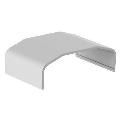 [6956745166171] 6956745166171 Brateck Plastic Cable Cover Joint  Material:ABS Dimensions 64x21.5x40mm - White (LS)