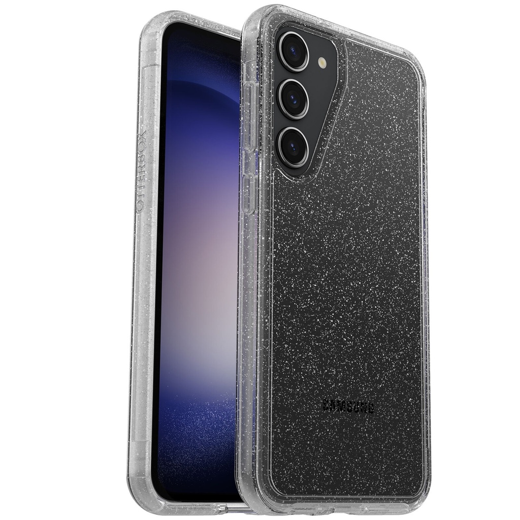 [840304713875] 840304713875 OtterBox Symmetry Clear Samsung Galaxy S23+ 5G (6.6") Case Stardust (Clear Glitter) - (77-91205), DROP+ 3X Military Standard, 7 Years Warranty